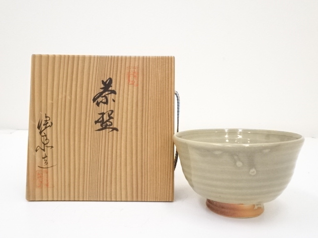 JAPANESE TEA CEREMONY / CHAWAN(TEA BOWL) / MIYAJIMA WARE / ARTISAN WORK